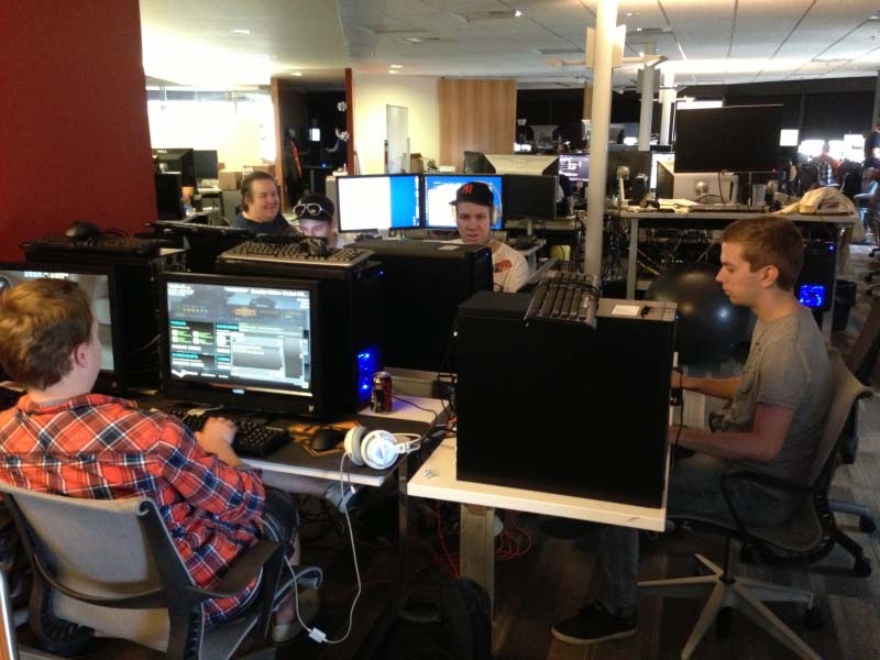 Gamers taking part in a small LAN party, used as an illustrative e-sports image