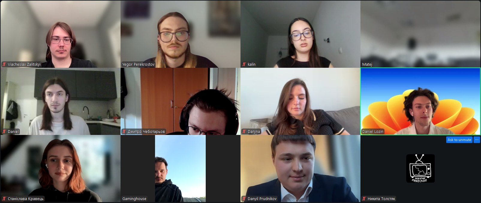 Participants of the TRUTH4YOUTH exchange of views session on screen